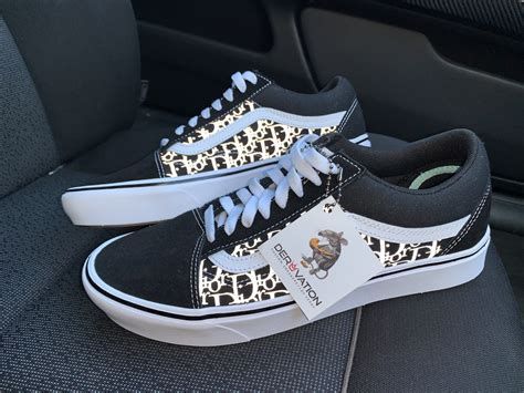 custom dior vans|Dior Vans shoes.